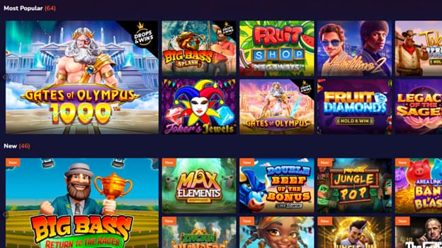 Casinomega Popular Games