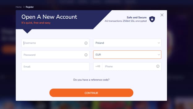 Casino mega register