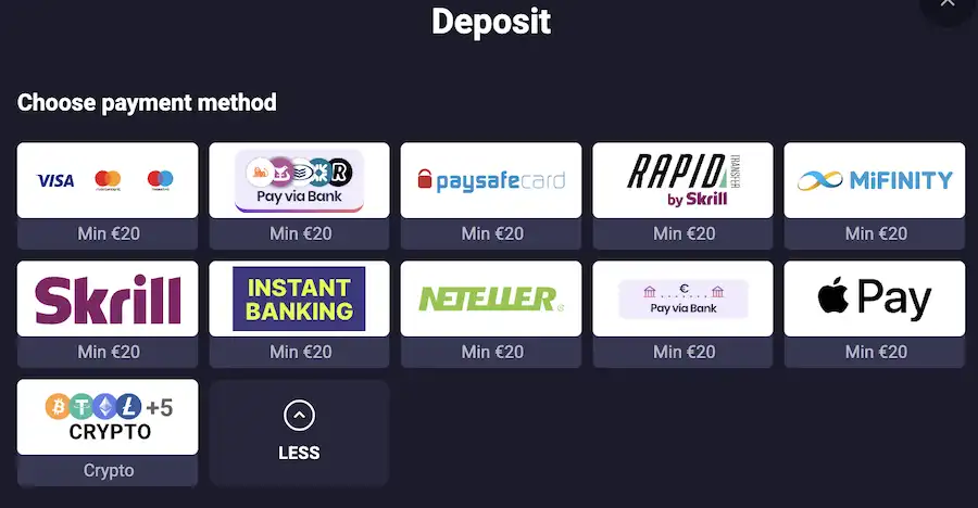 rollxo casino payments